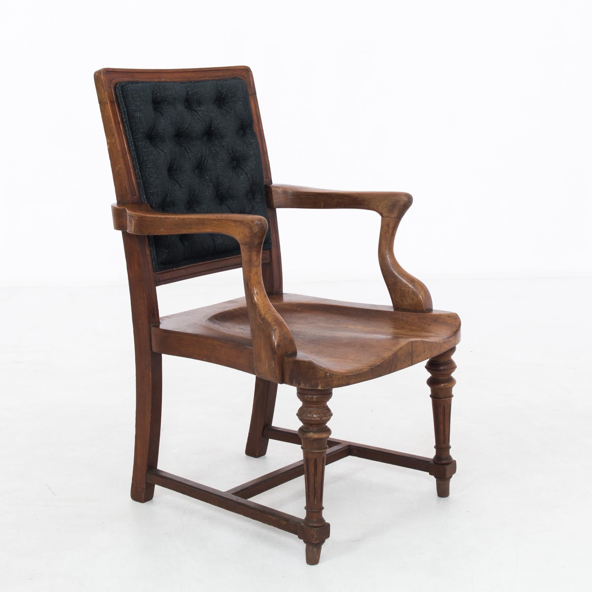 antique wooden armchair