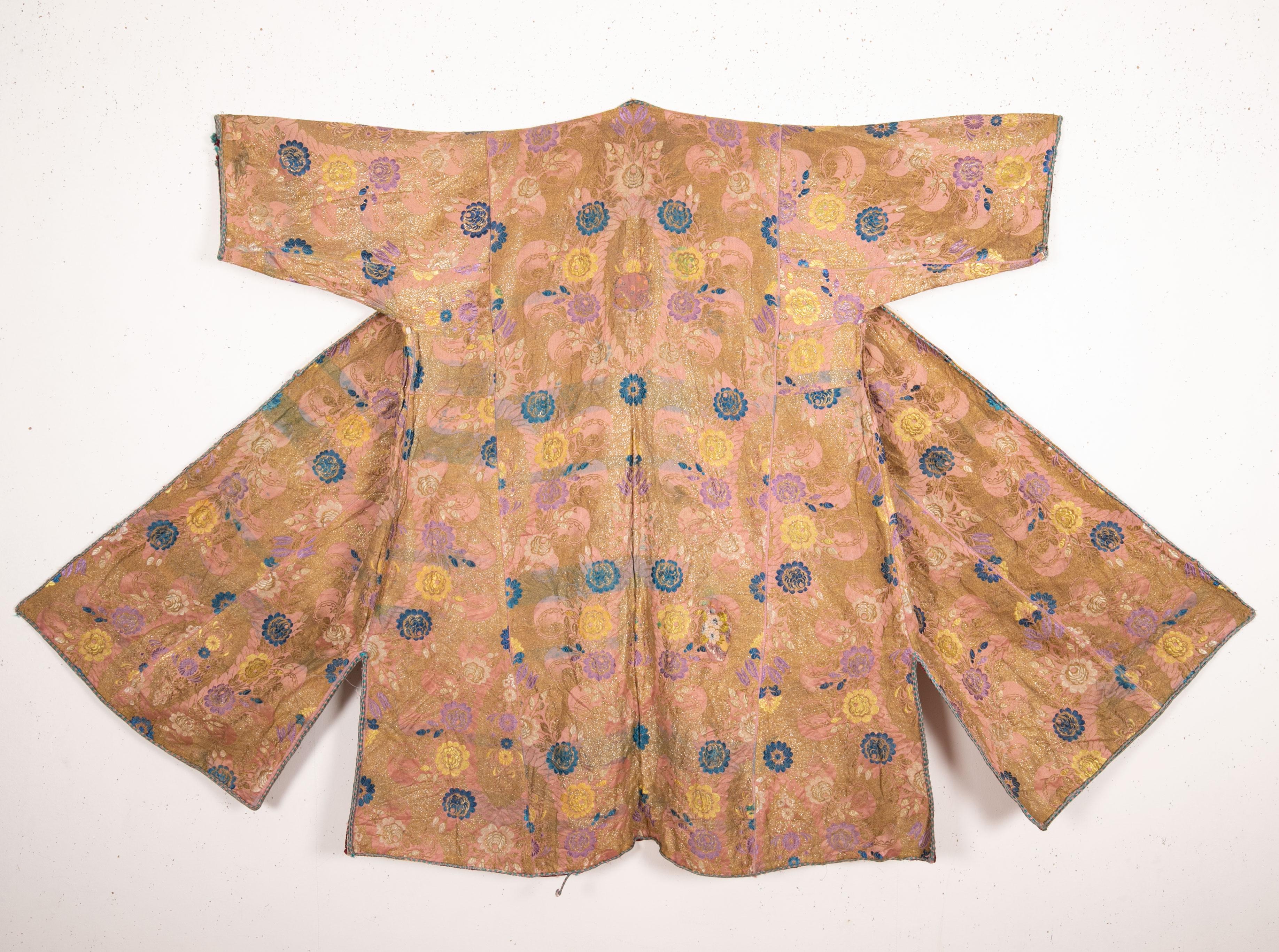 Antique Brocaded Moroccan Kaftan, Early 20th Century In Good Condition In Istanbul, TR