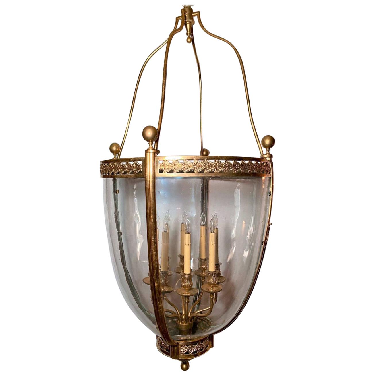 Antique Bronze 19th Century 8 Light Lantern