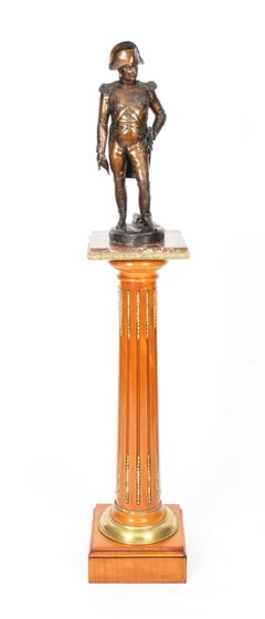 Antique Bronze Sculpture Napoleon Bonaparte by Carle Elshoecht 1831 19th Century