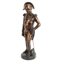 Antike Bronze-Skulptur Napoleon Bonaparte von Carle Elshoecht 1831 19. Jahrhundert