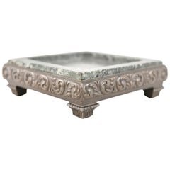 Antique Bronze and Marble Austrian Style Dish