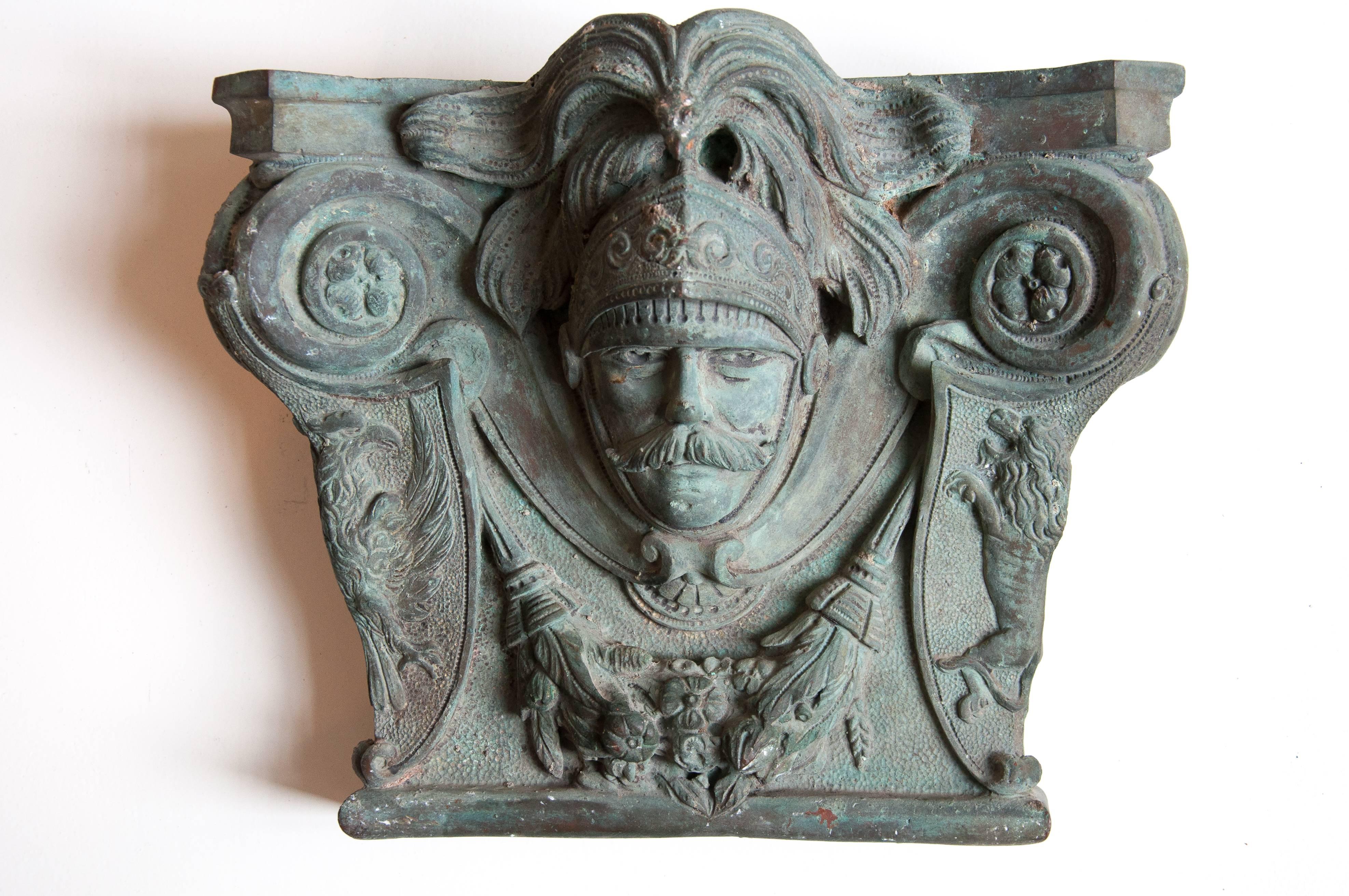 A very rare bronze application, which was made for an archway from the 19th century.

This beautiful mix of bronze applications was made for an archway in a castle in the second half of the 19th century and is made out of high quality raised and