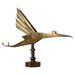 Antique Bronze Art Deco Car Mascot, 1920s