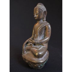 Antique Bronze Ava Buddha from Burma