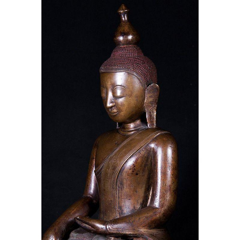 Antique Bronze Ava Buddha Statue from, Burma For Sale 2