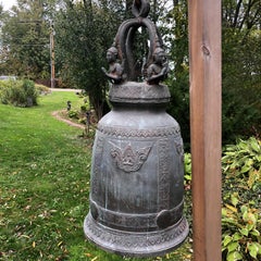 Antique Bronze Bell with Resonating Pleasing Sound
