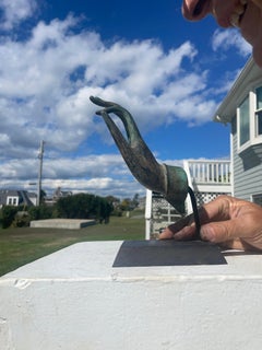 Antique Bronze Blue Patina Buddha Hand, 150 Years Old