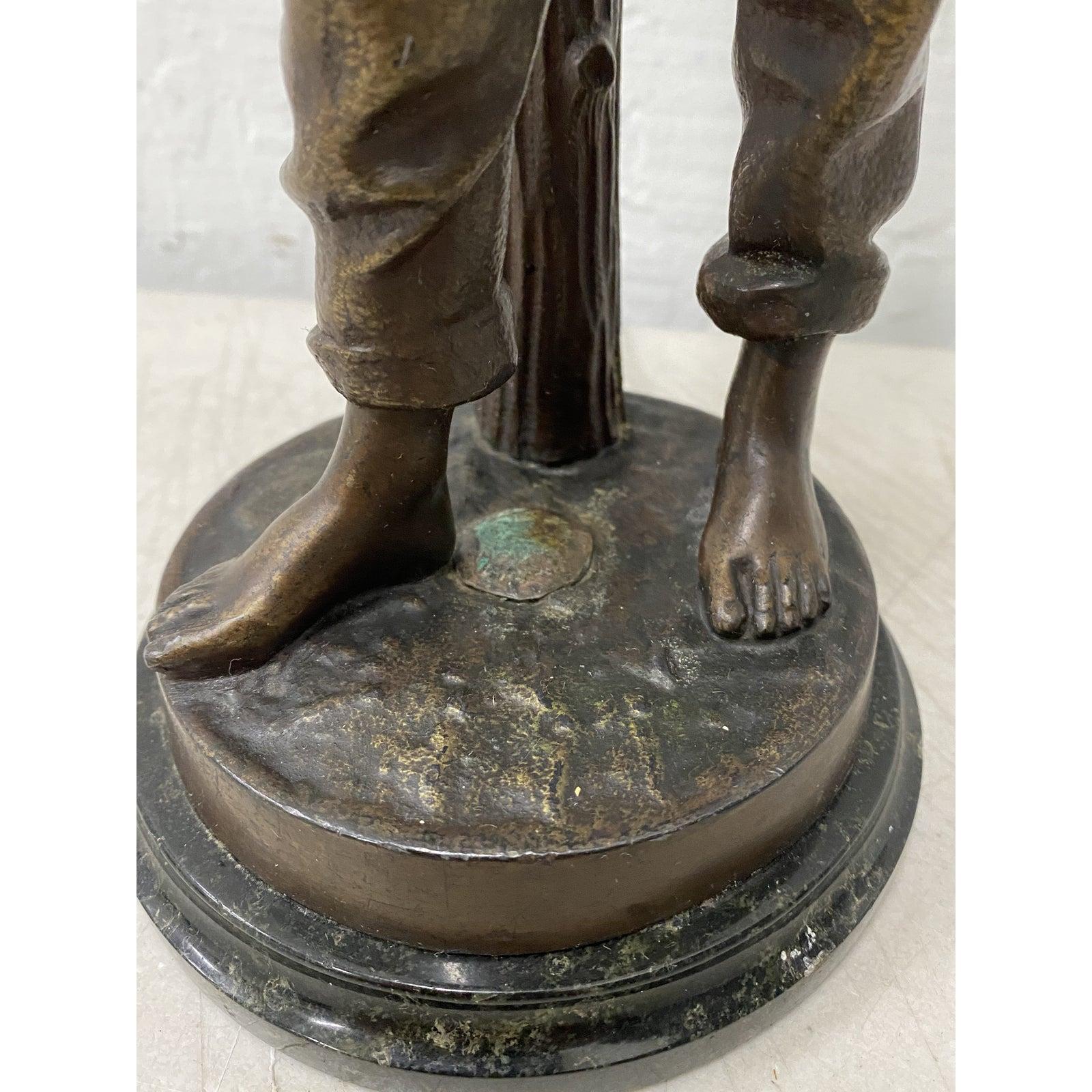 antique bronze lamp