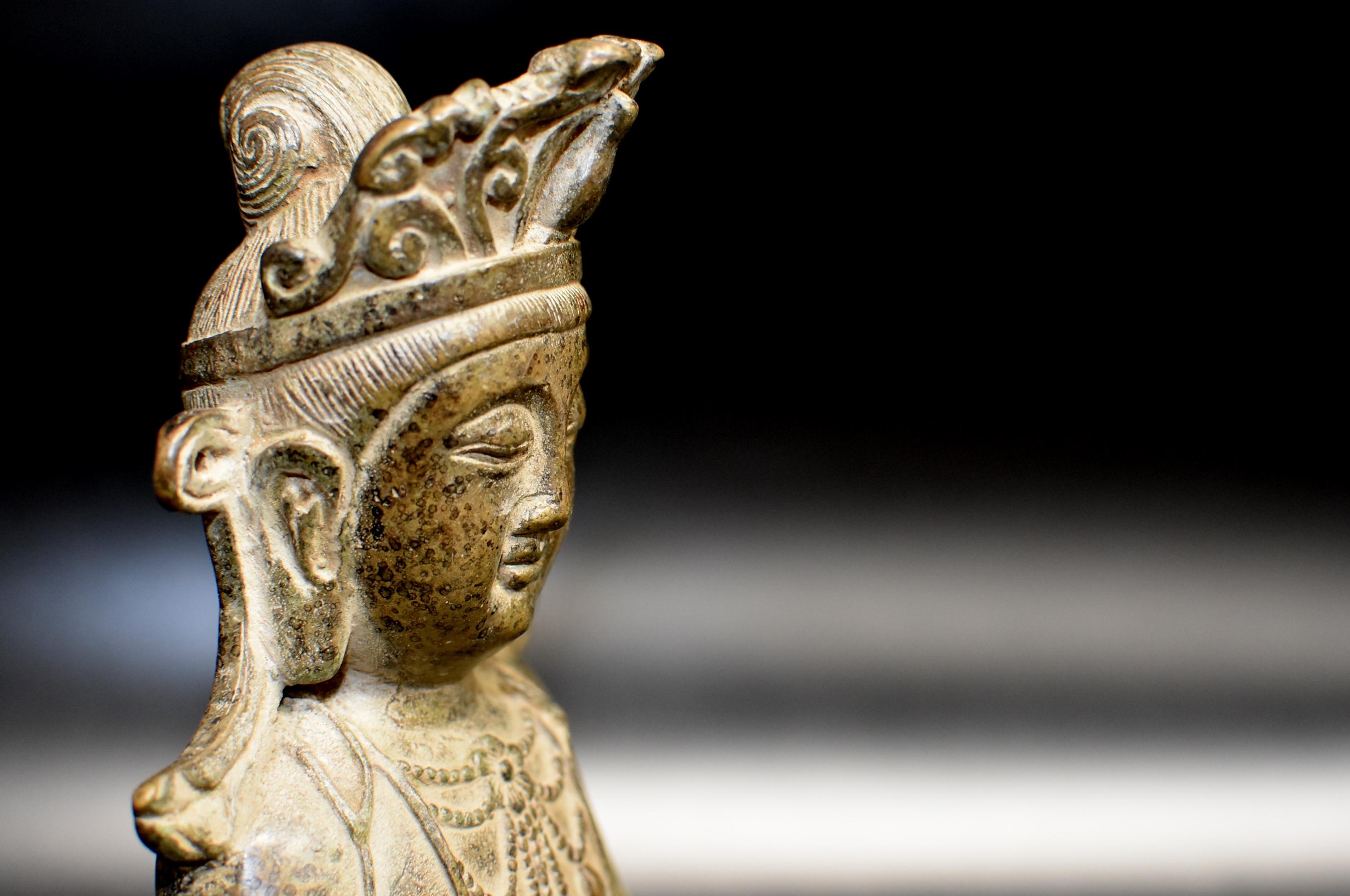 Antique Bronze Buddha as a Teacher 5