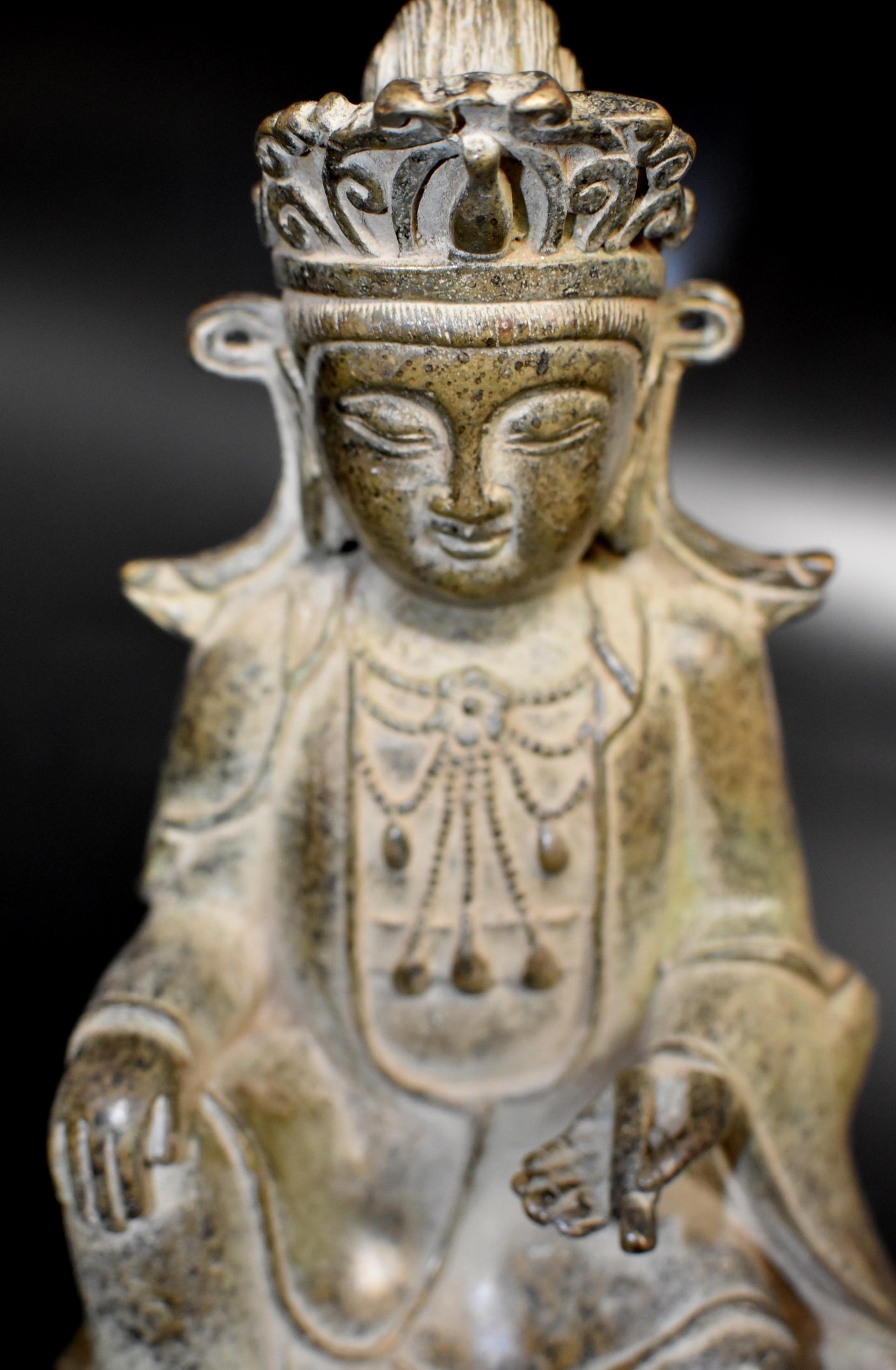 Antique Bronze Buddha as a Teacher 7