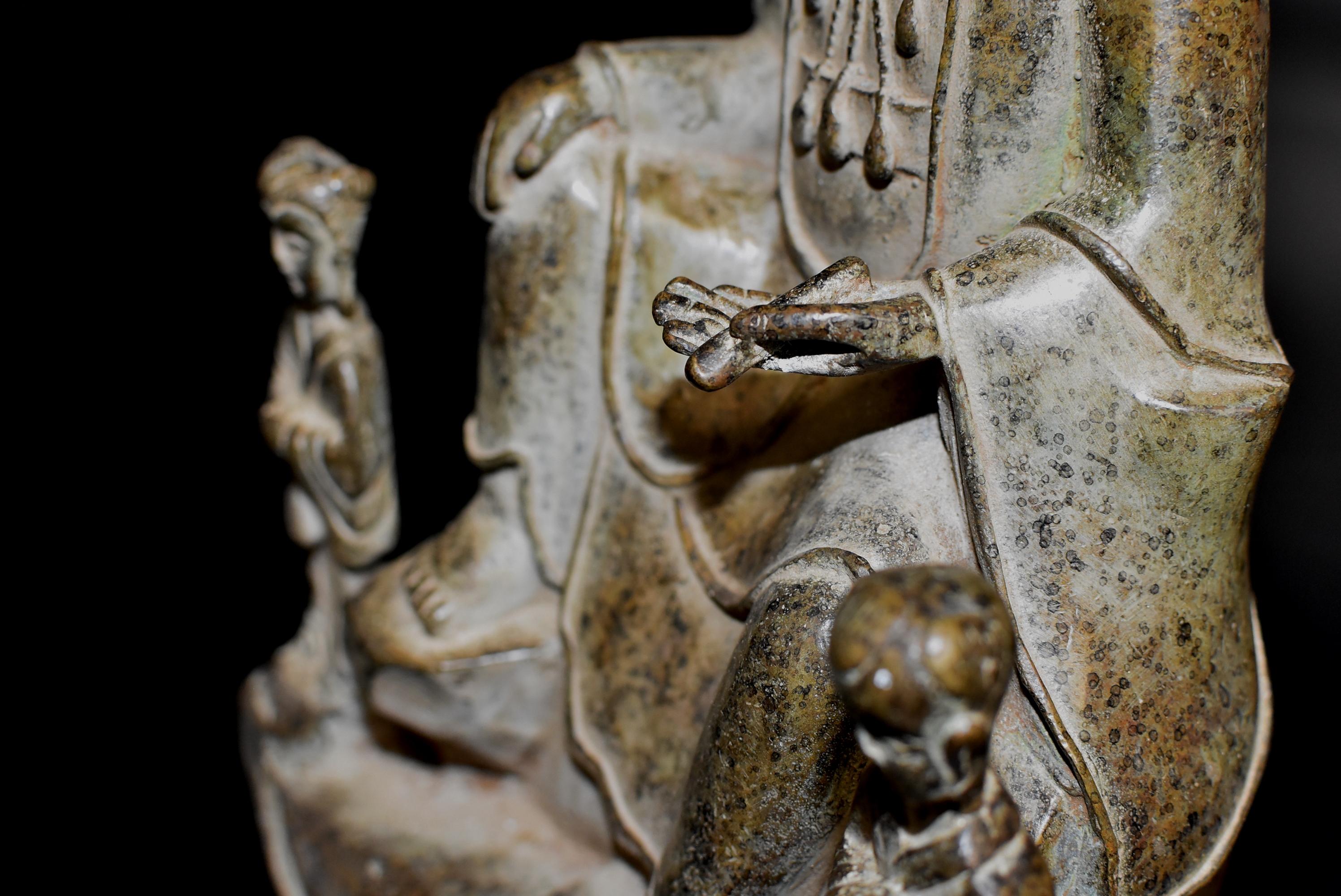 Antique Bronze Buddha as a Teacher 9