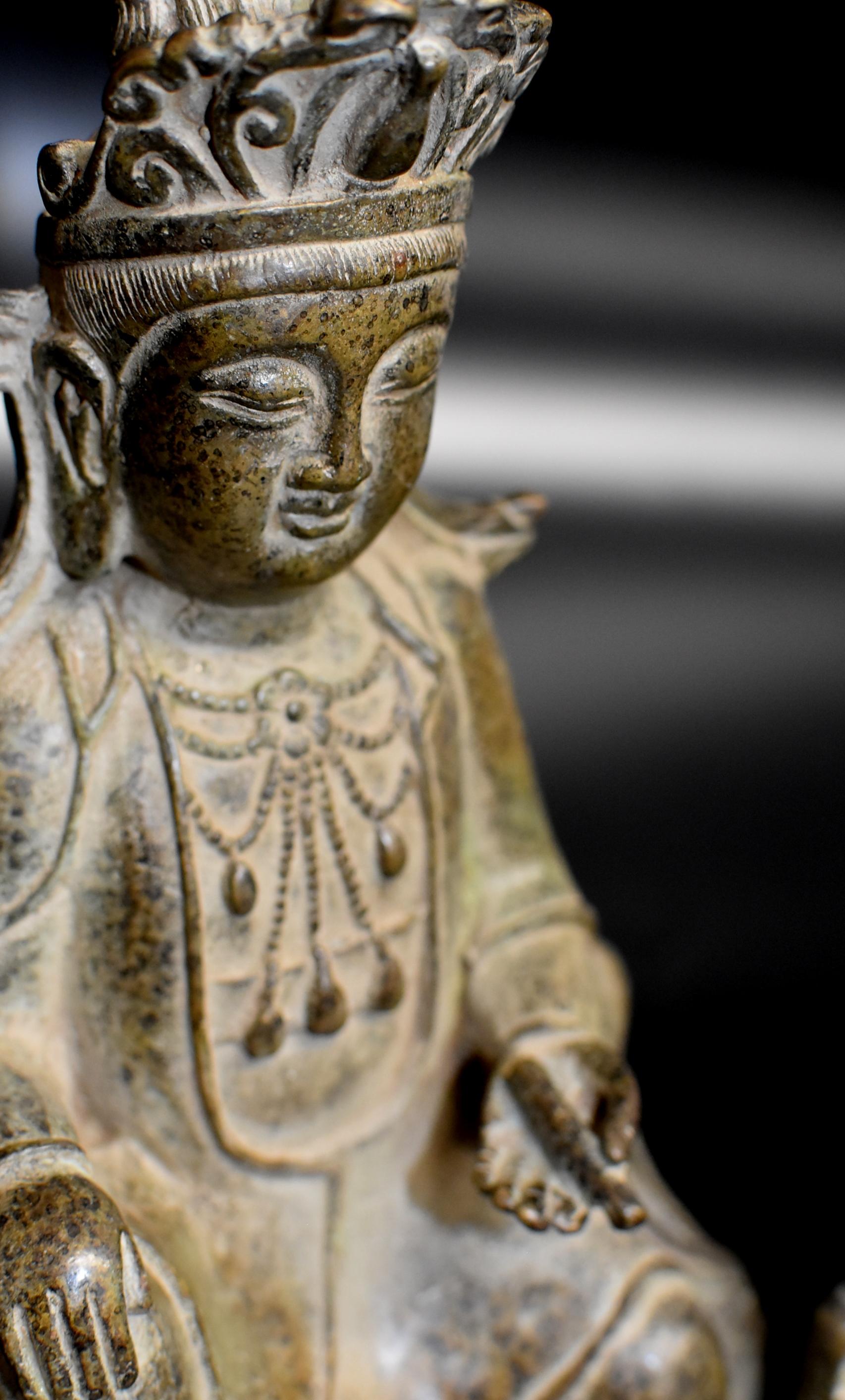 Antique Bronze Buddha as a Teacher 1