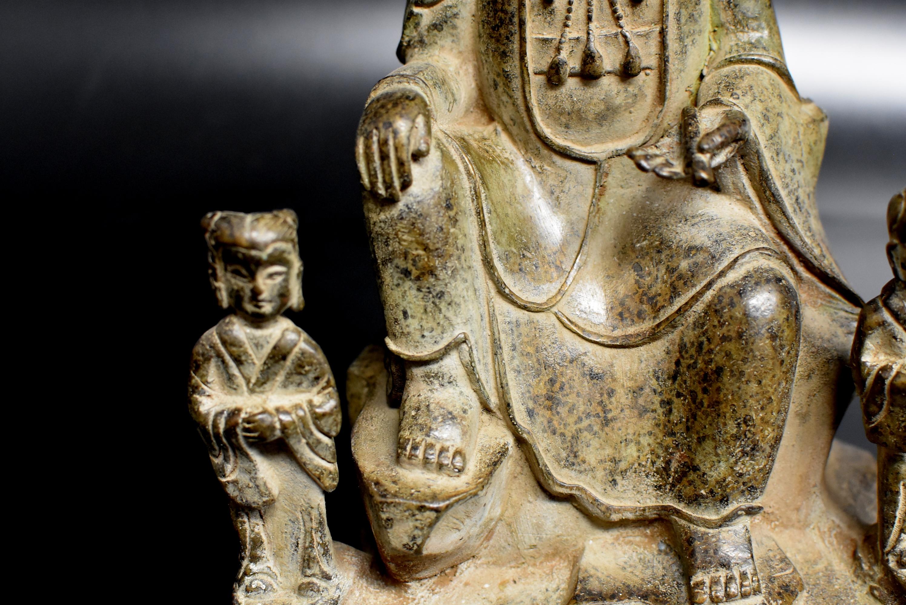 Antique Bronze Buddha as a Teacher 2