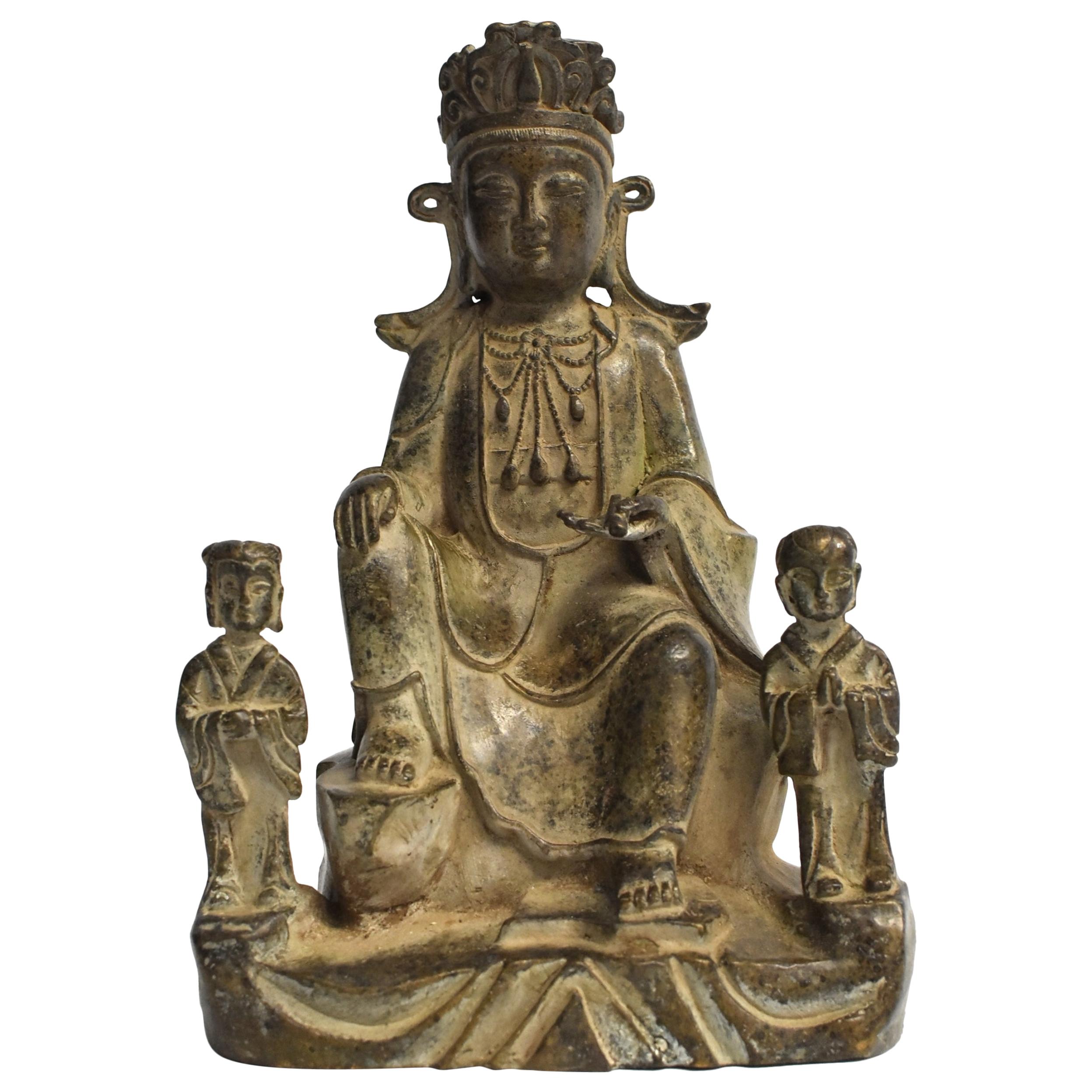Antique Bronze Buddha as a Teacher