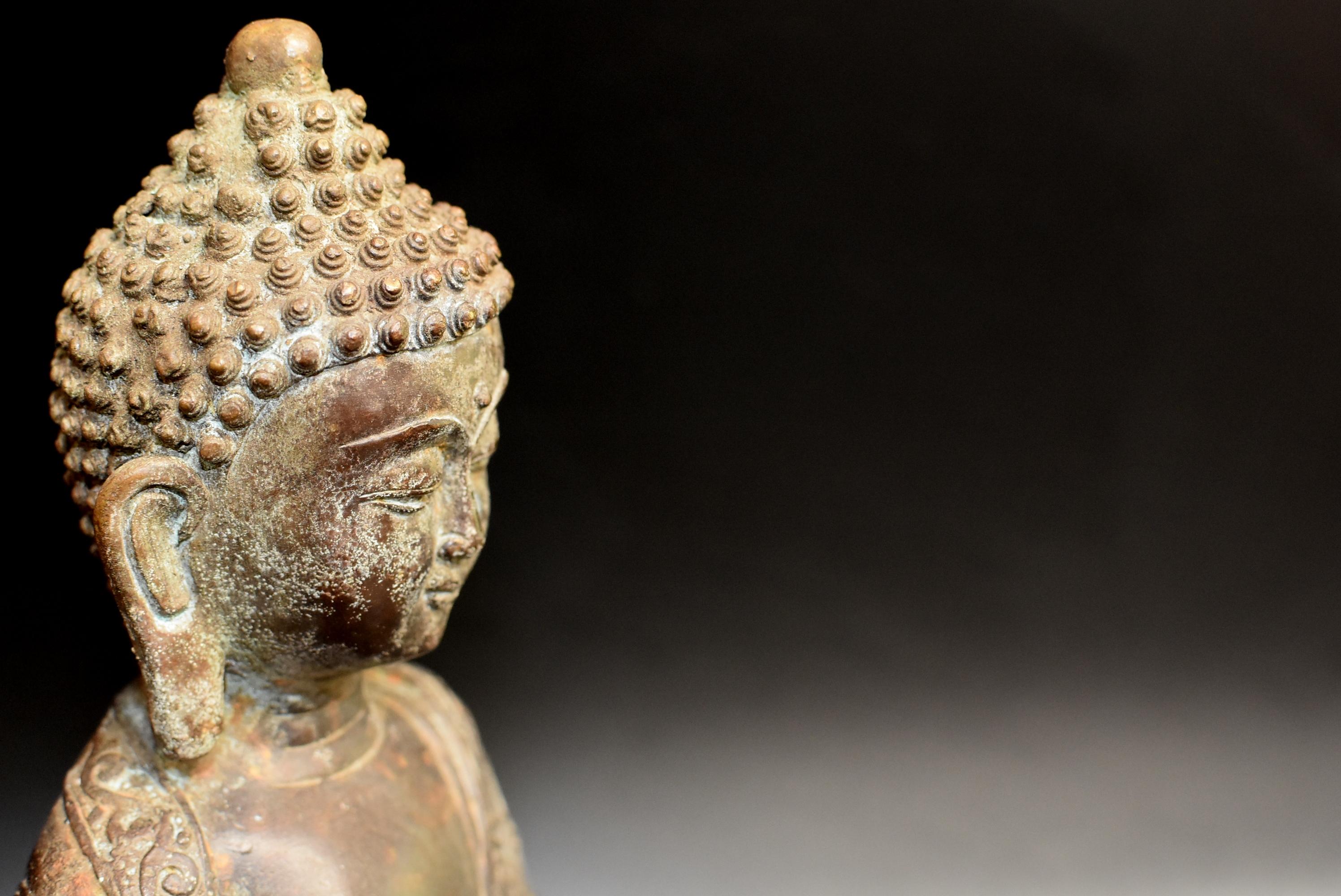 Antique Bronze Buddha, Charity and Compassion 7