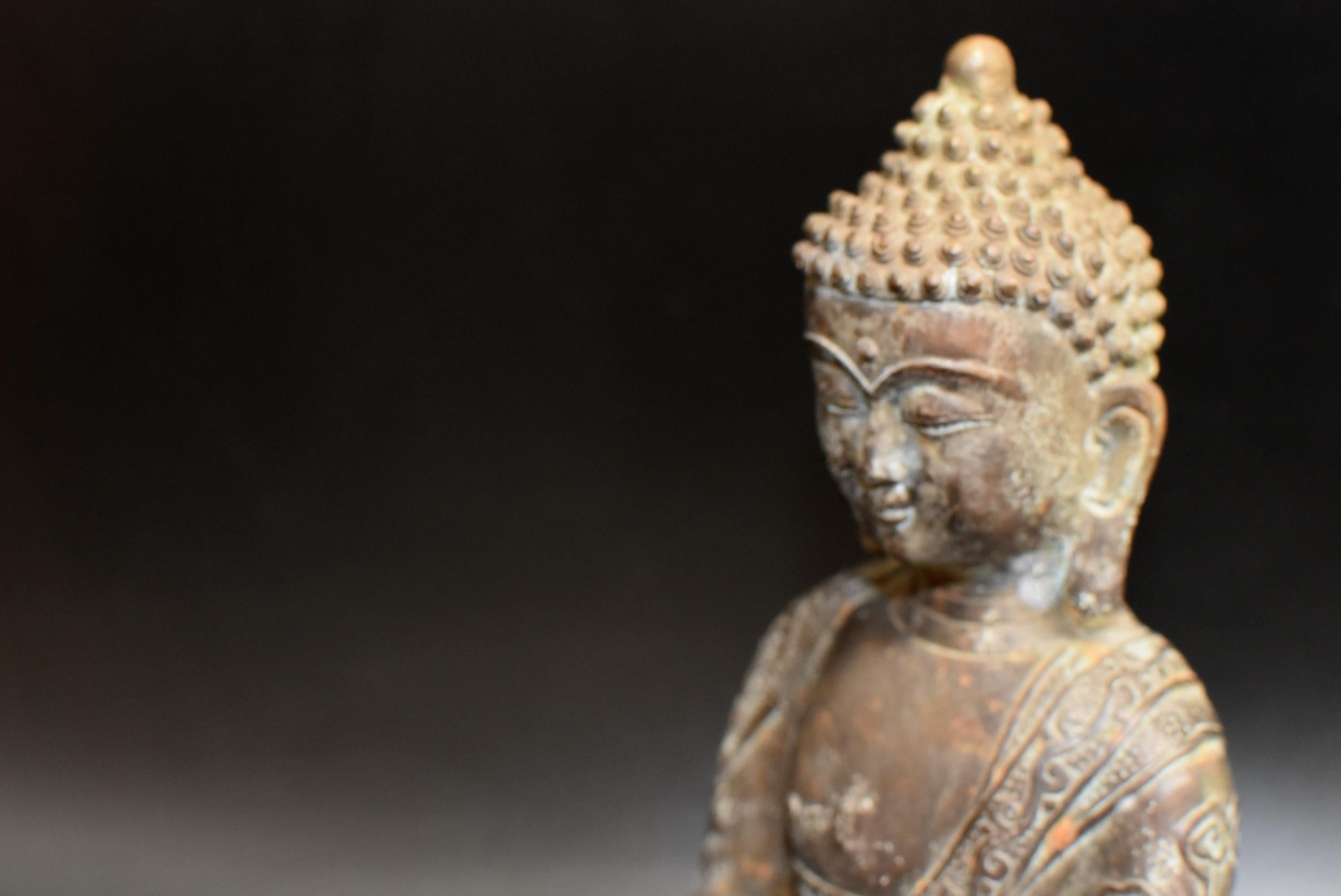 Antique Bronze Buddha, Charity and Compassion 15