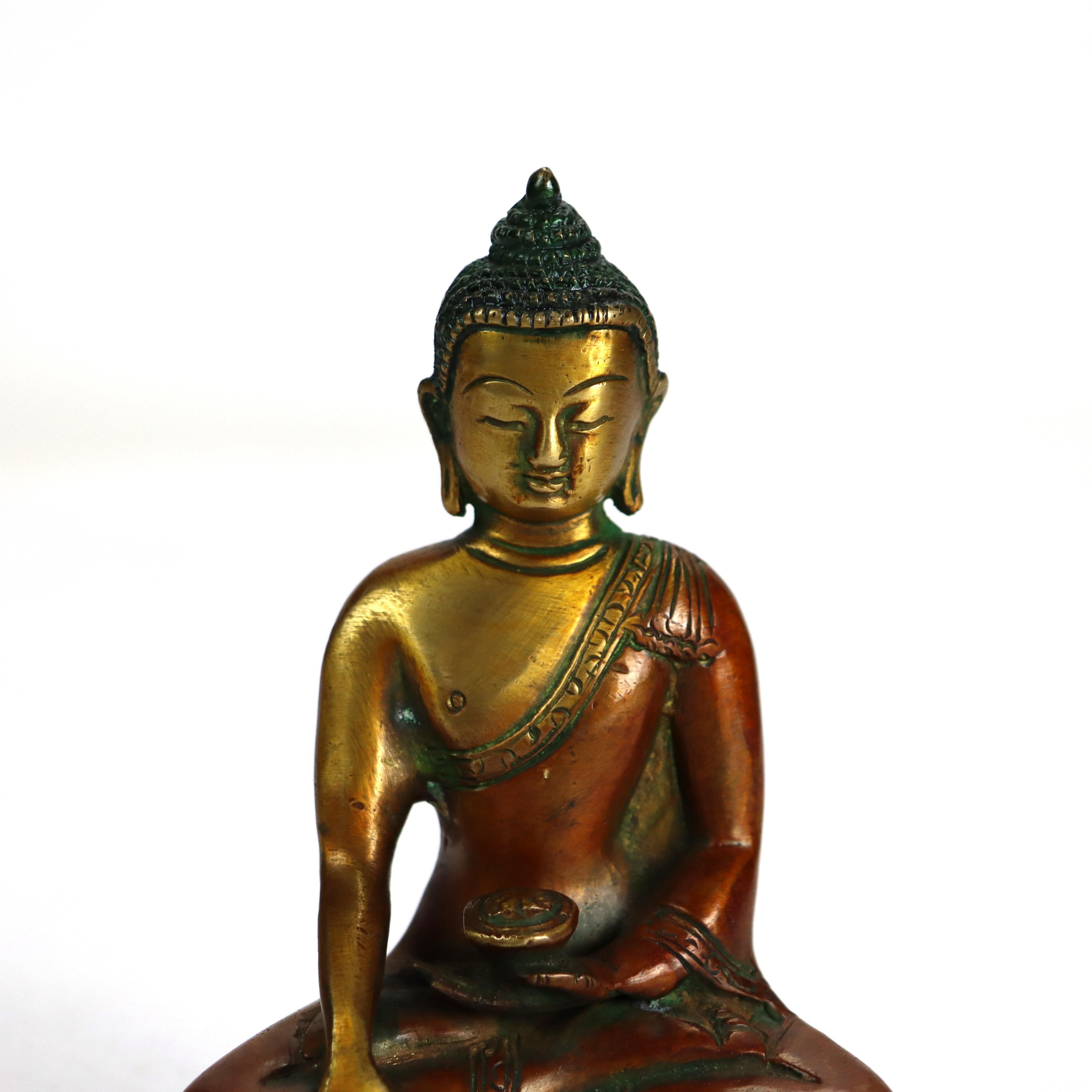 Figura di Buddha in bronzo antico C1920

Misure: 5 1/2