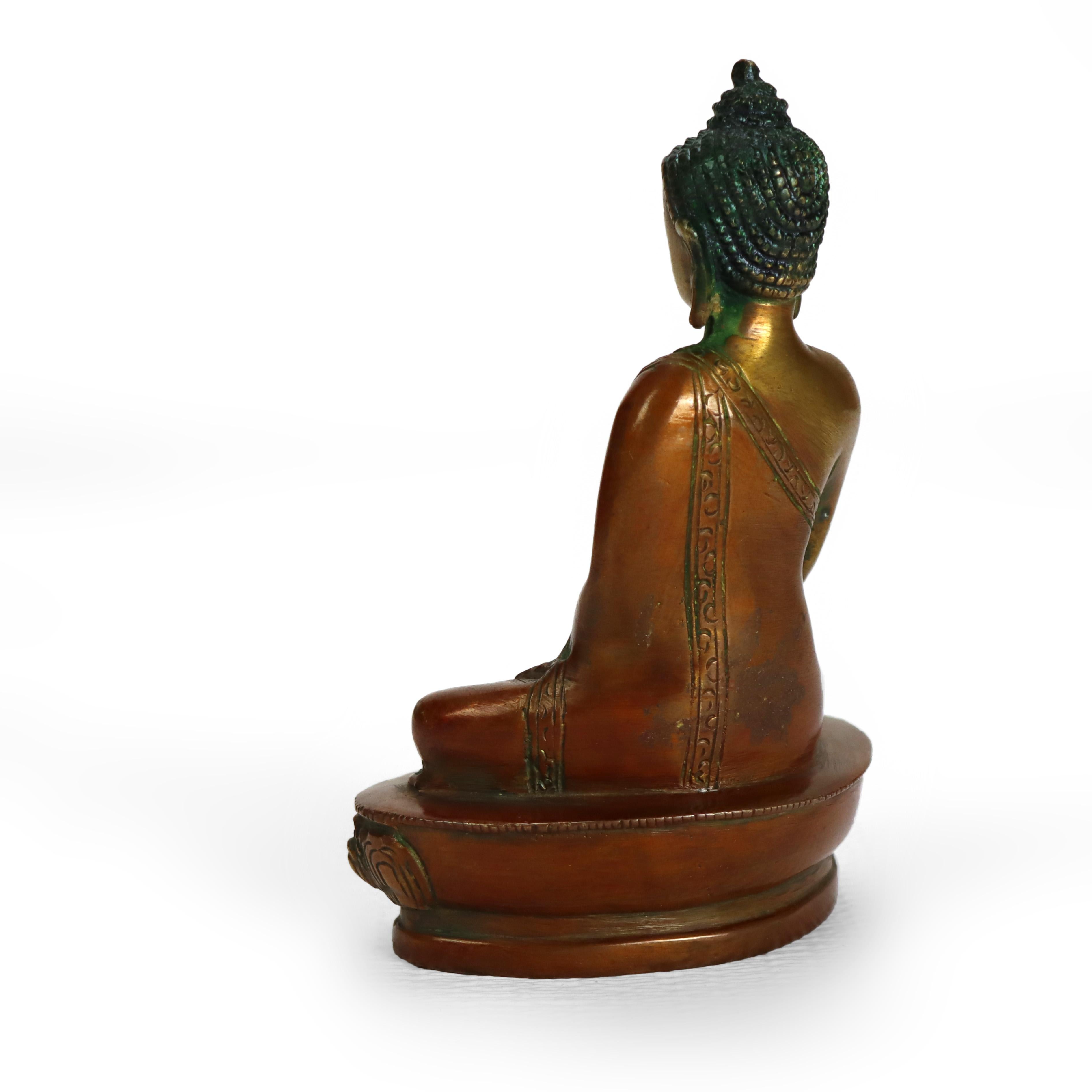 XX secolo Figura di Buddha in bronzo antico C1920 in vendita