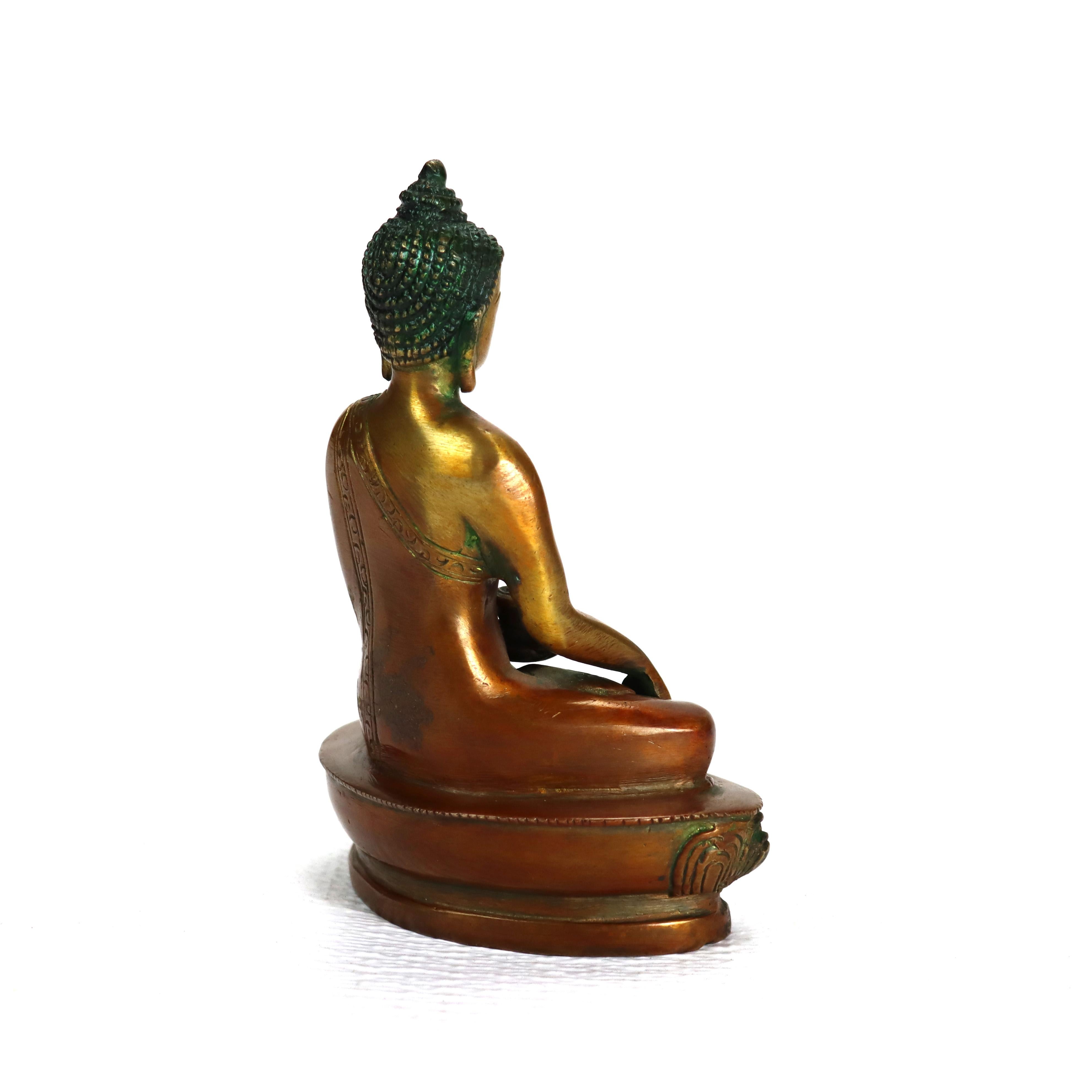Figura di Buddha in bronzo antico C1920 in vendita 1