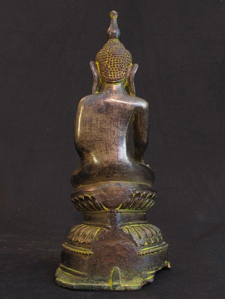 Antique Bronze Buddha from Burma Original Buddhas In Good Condition For Sale In DEVENTER, NL