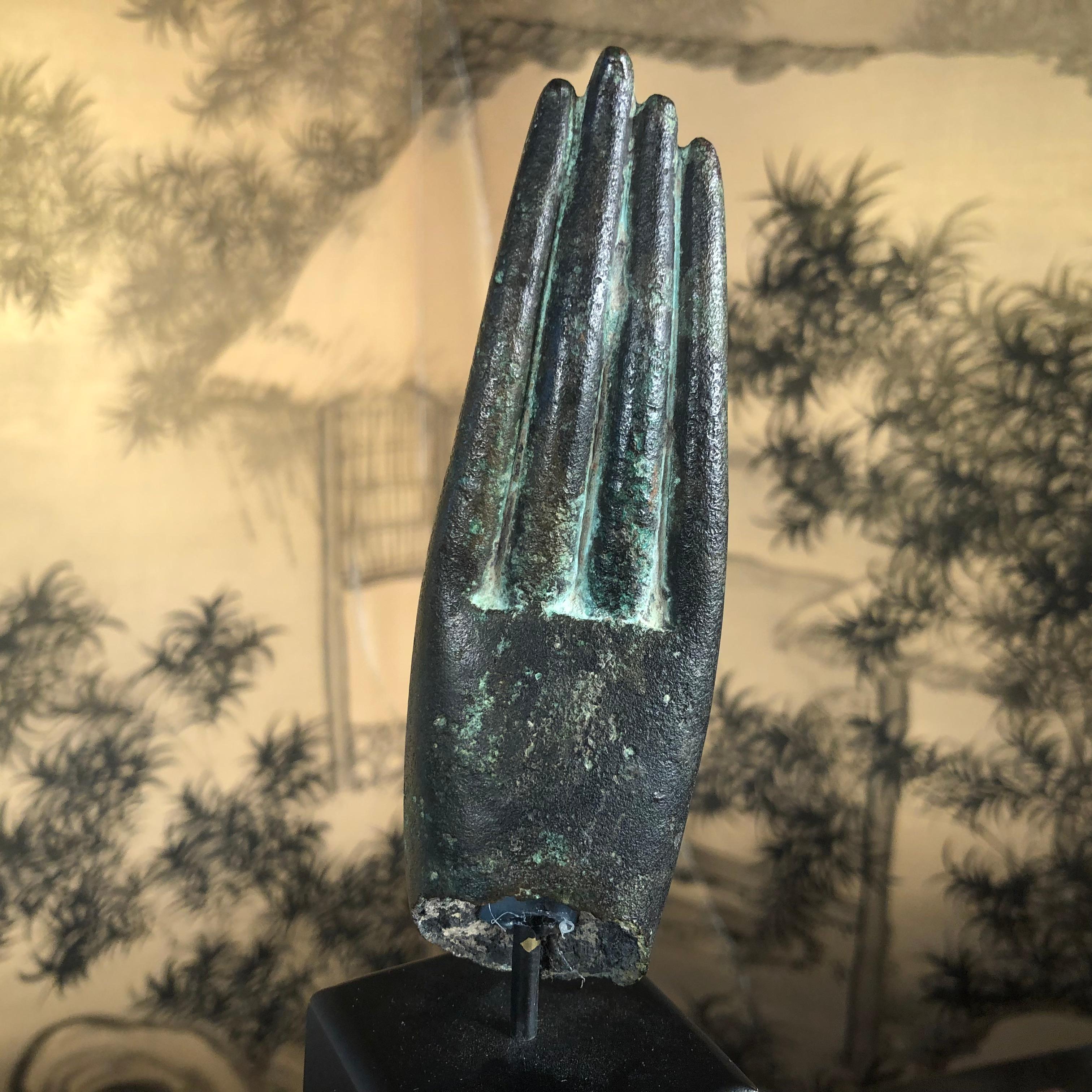 Antique Bronze Buddha Hand, 250 Years Old 1