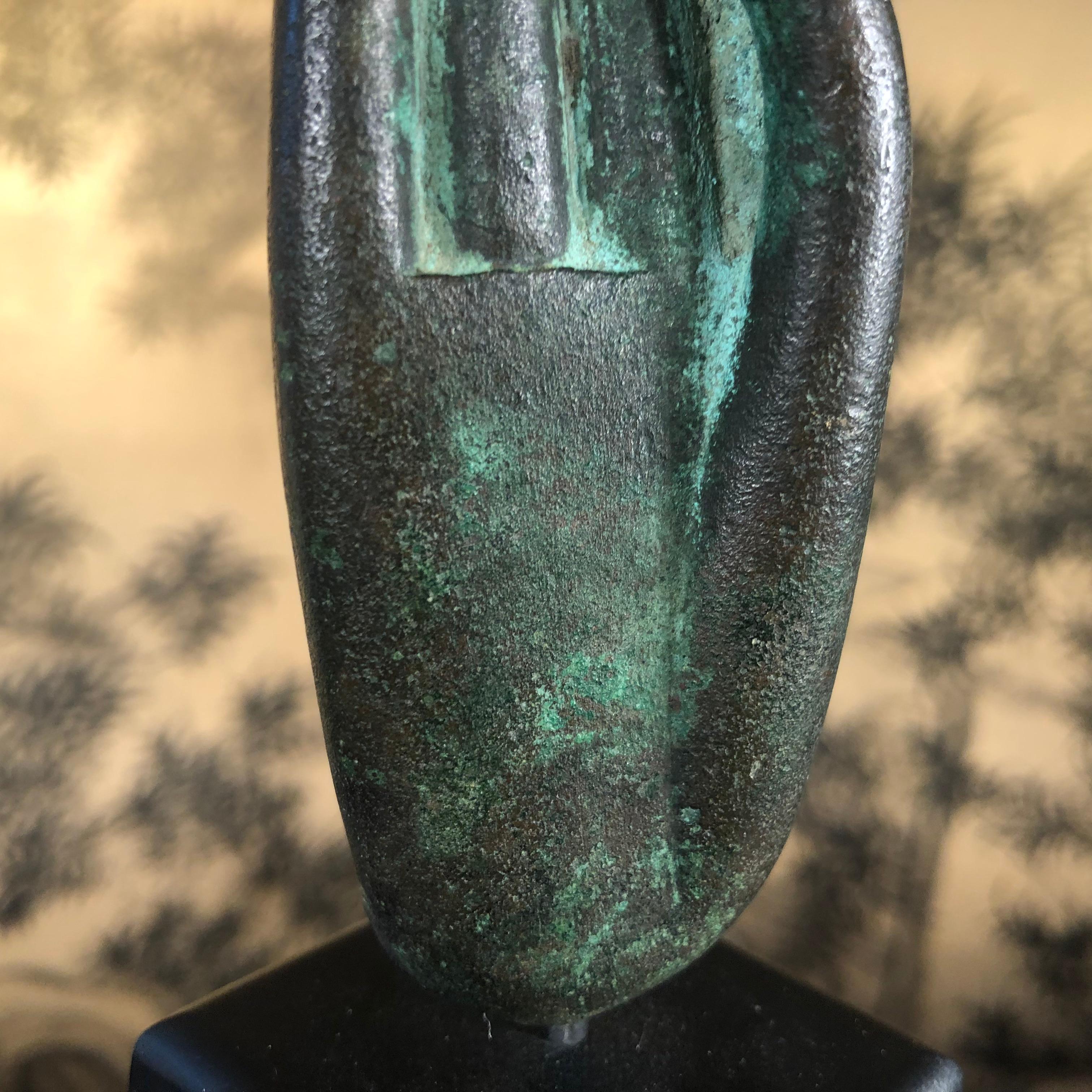 Antique Bronze Buddha Hand, 250 Years Old 3