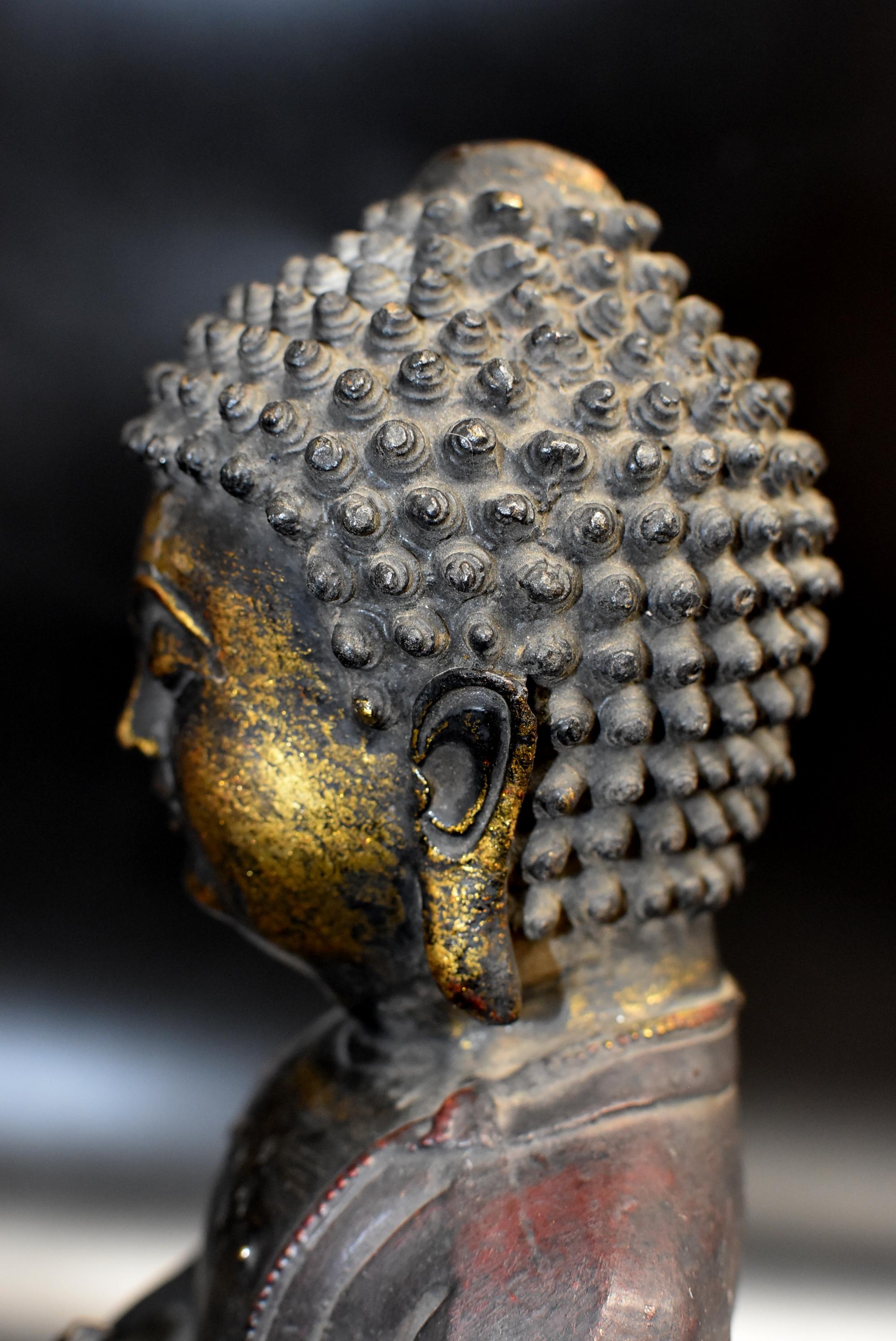 Bronze Buddha on Lotus Throne 10