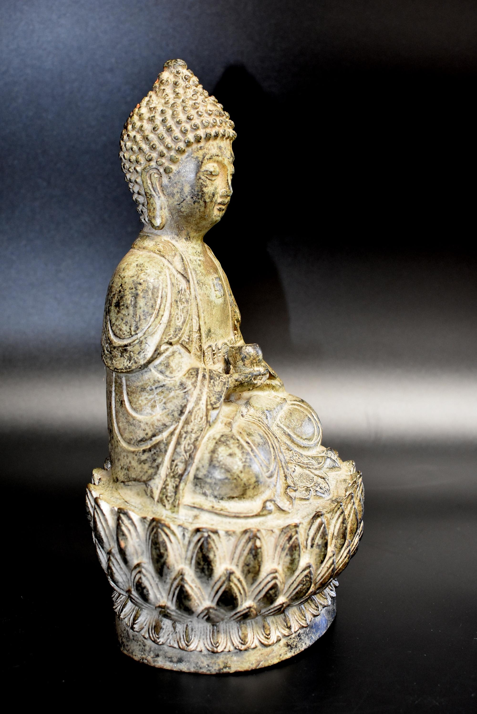 Chinese Antique Bronze Buddha, Young Buddha