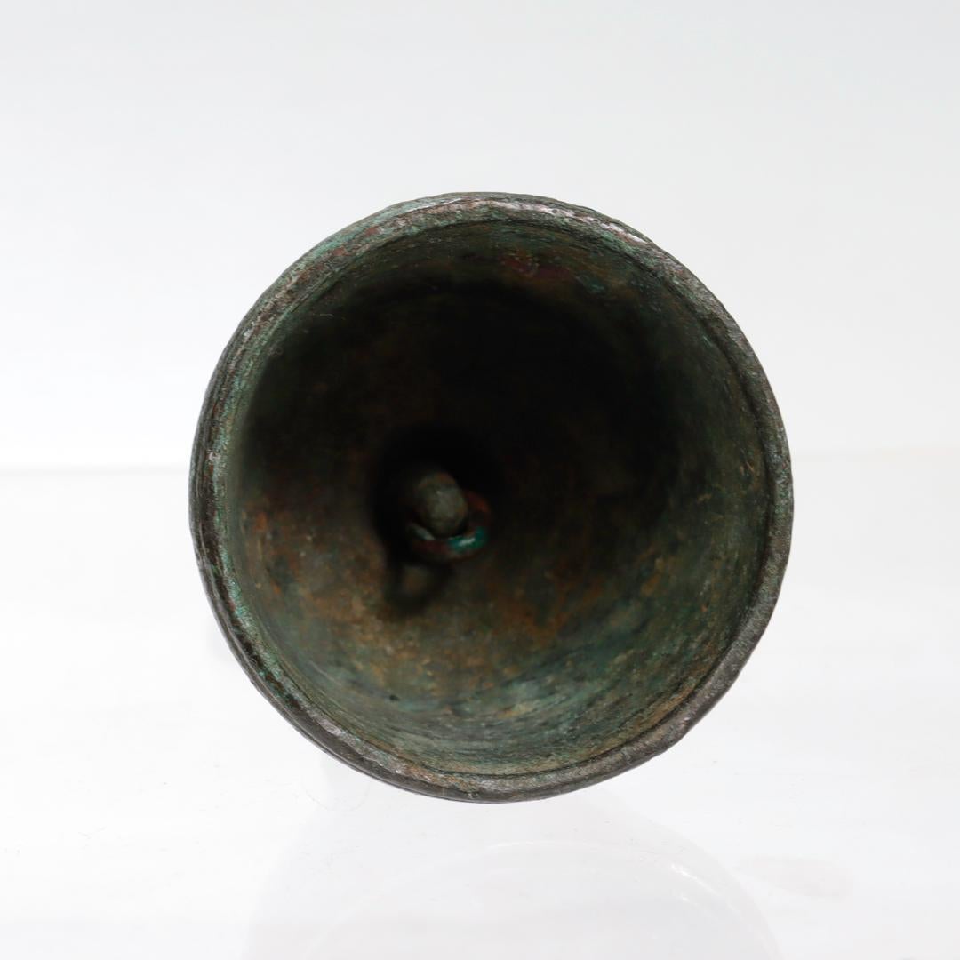 Antique Bronze Buddhist Ghanta Bell For Sale 5
