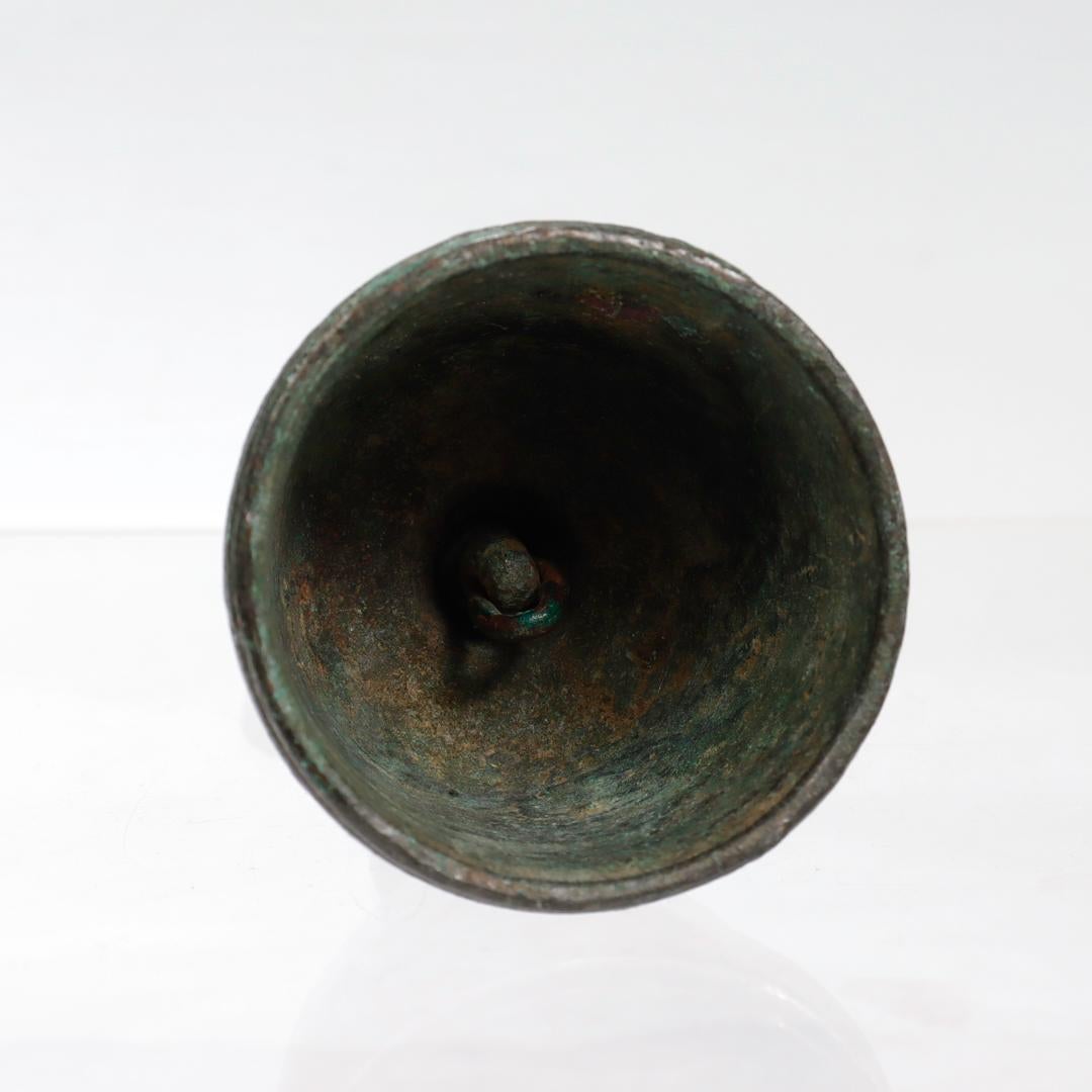 Antique Bronze Buddhist Ghanta Bell For Sale 4