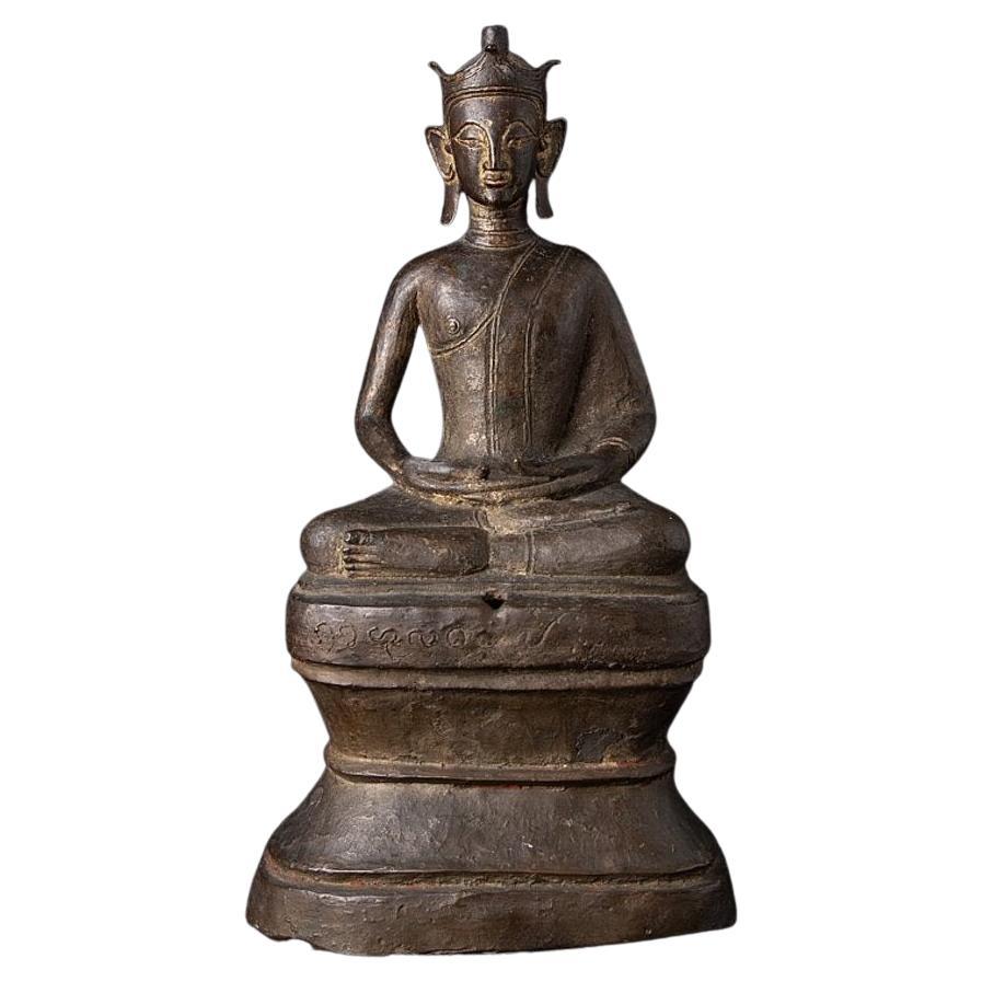 Antique Bronze Burmese Buddha from Burma For Sale