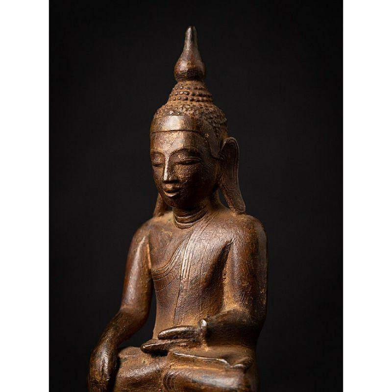 Antique bronze Burmese Buddha statue from Burma 5