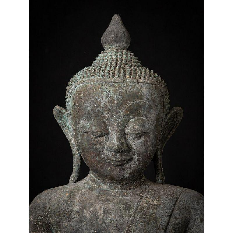 Antique Bronze Burmese Buddha Statue from Burma 6