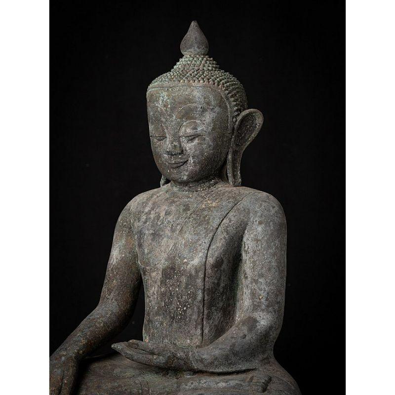 Antique Bronze Burmese Buddha Statue from Burma 7