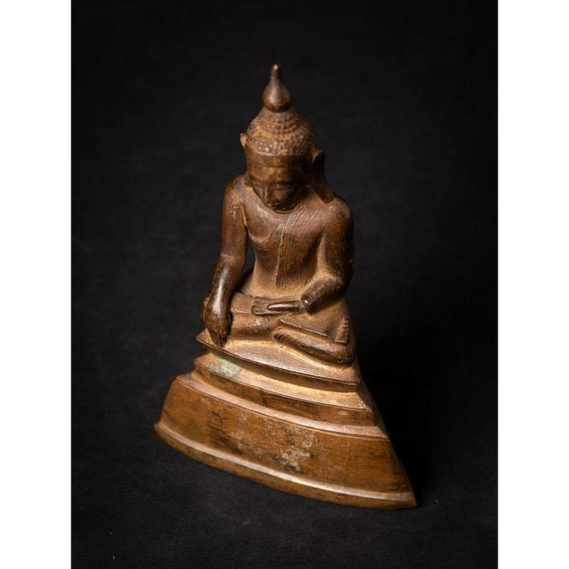 Antique bronze Burmese Buddha statue from Burma 7