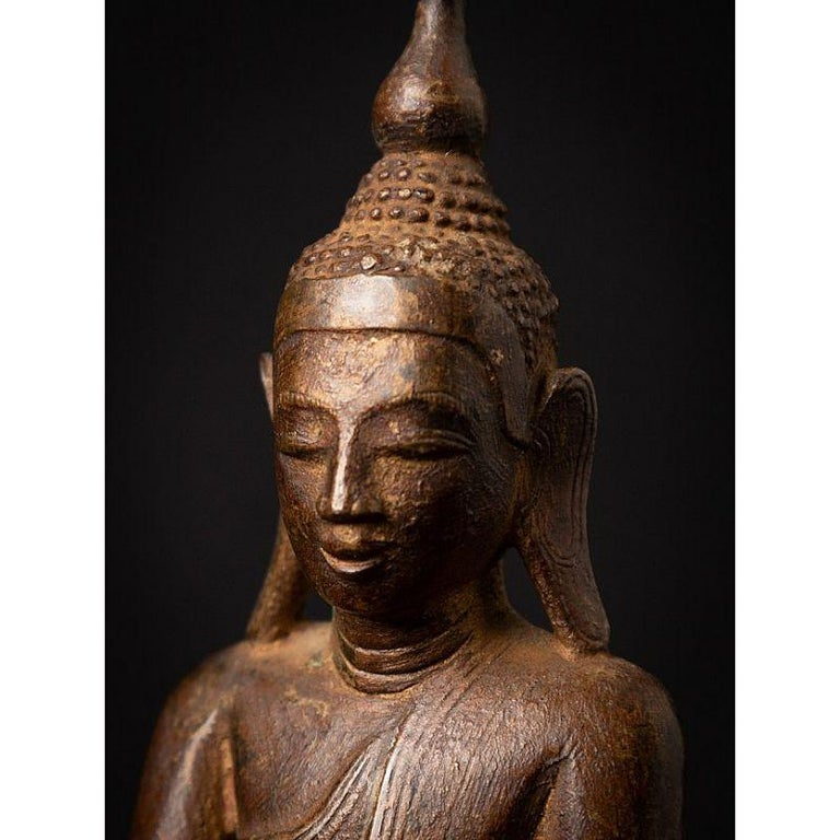 Antique bronze Burmese Buddha statue from Burma For Sale at 1stDibs