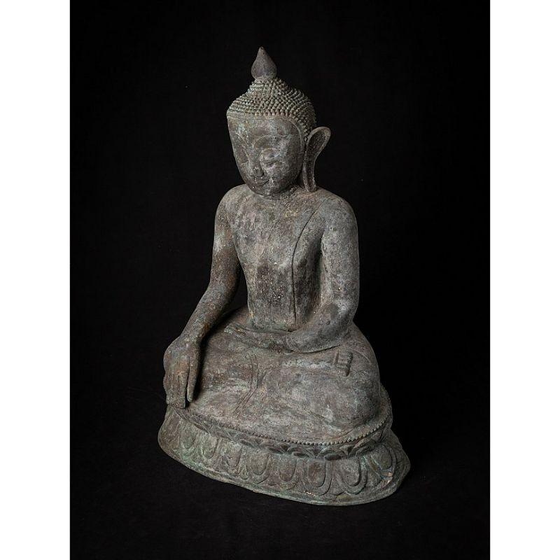 Antique Bronze Burmese Buddha Statue from Burma 9