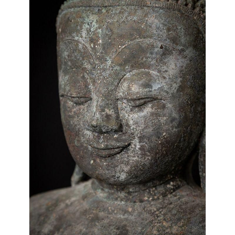 Antique Bronze Burmese Buddha Statue from Burma 11