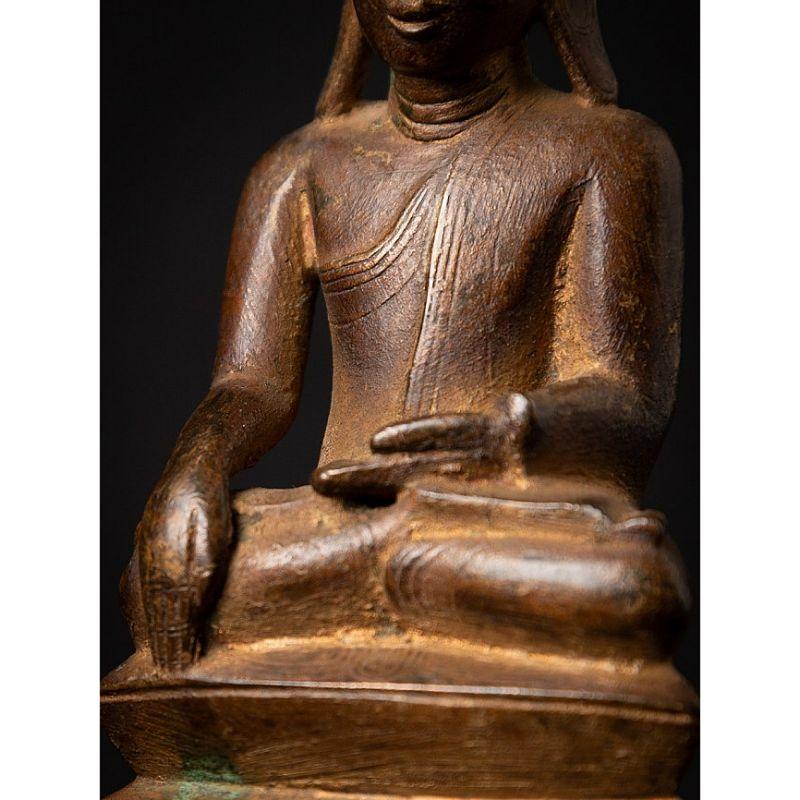 Antique bronze Burmese Buddha statue from Burma 11