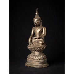 Antique Bronze Burmese Buddha Statue from Burma