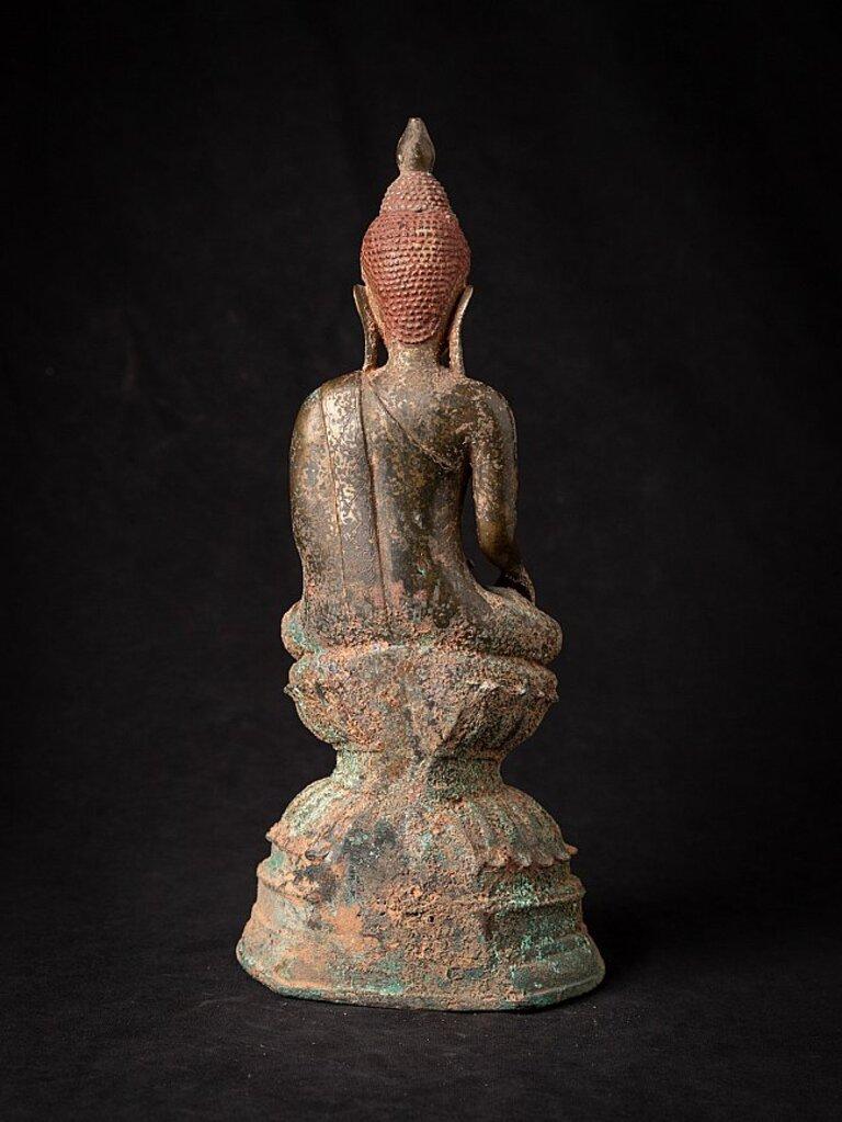 18th Century and Earlier Antique Bronze Burmese Buddha Statue from Burma For Sale