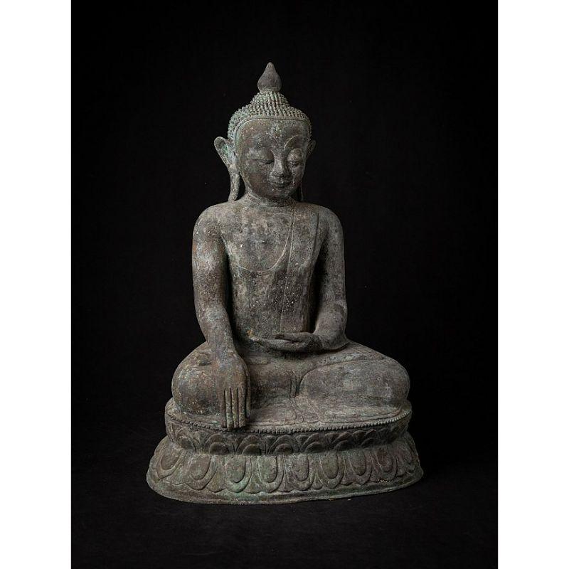 Antique Bronze Burmese Buddha Statue from Burma 2