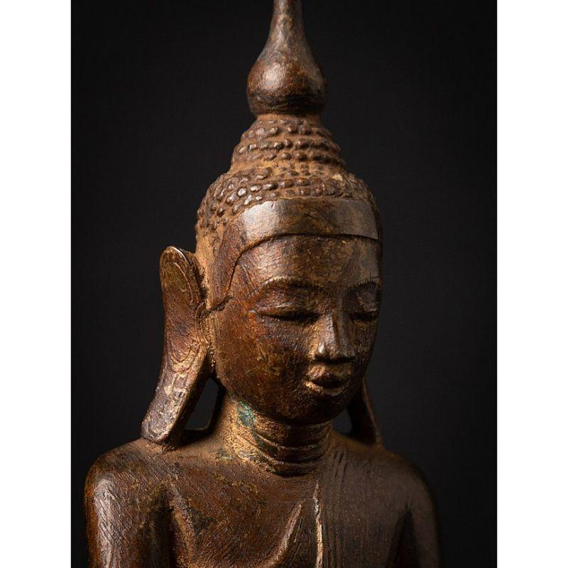 Antique bronze Burmese Buddha statue from Burma 3