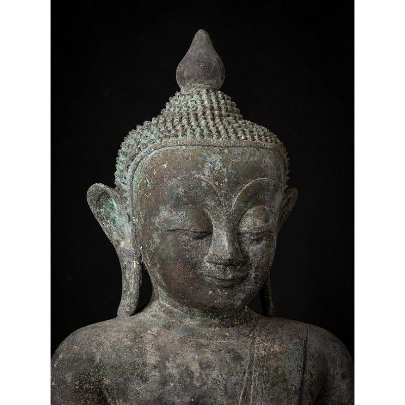 Antique Bronze Burmese Buddha Statue from Burma 4