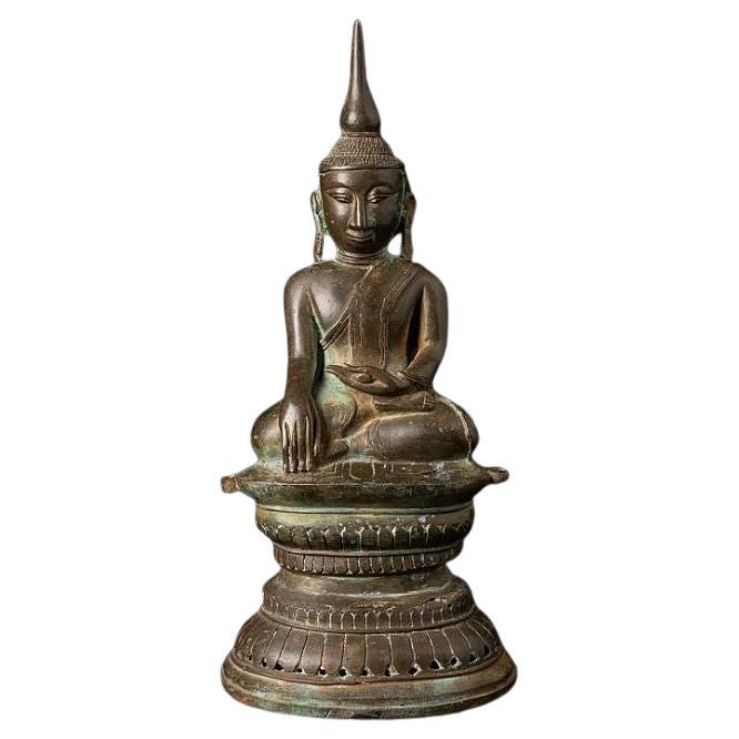 Antique Bronze Burmese Buddha Statue from Burma For Sale