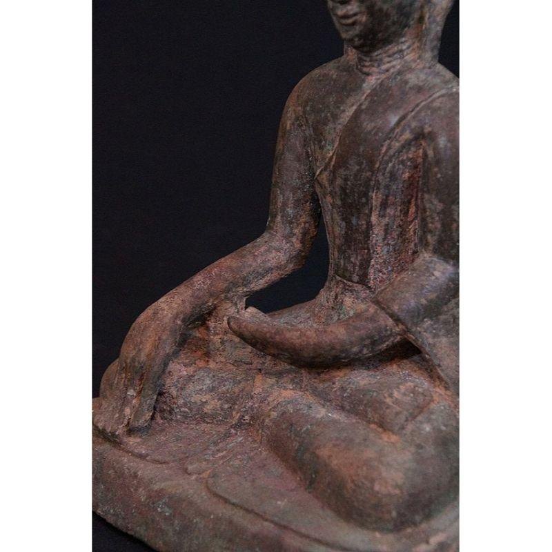 Antique Bronze Burmese Inwa Buddha from Burma For Sale 7