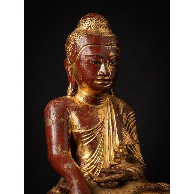 Ancienne statue de Bouddha birman Mandalay en bronze, de Birmanie en vente 6