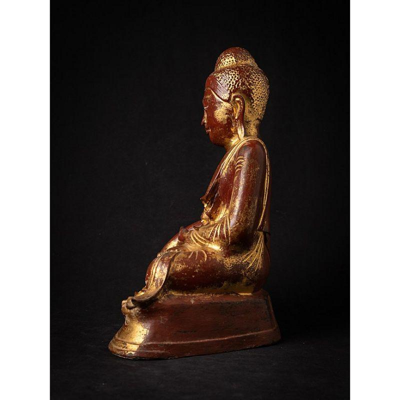 Ancienne statue de Bouddha birman Mandalay en bronze, de Birmanie en vente 2