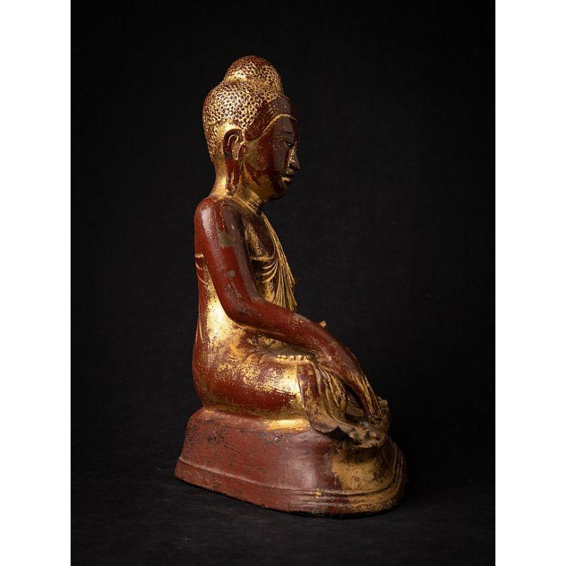 Antique Bronze Burmese Mandalay Buddha Statue from Burma For Sale 5